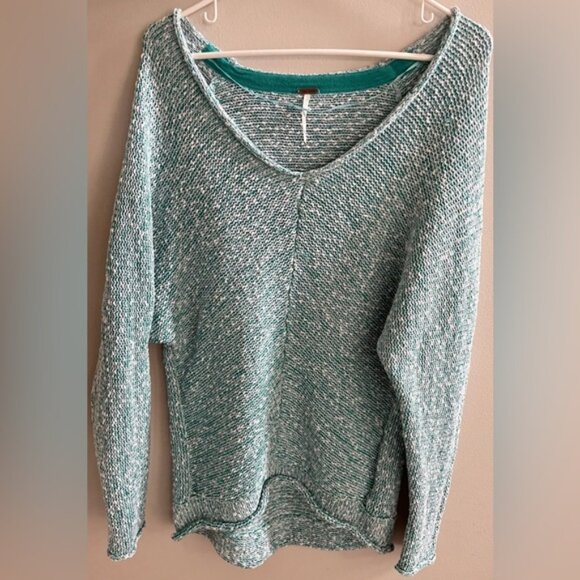 Free People Bright Lights V-Neck Sweater - Picture 1 of 3